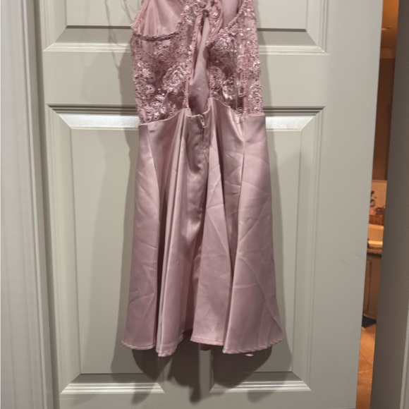 Crystal Doll BlushPink  Lace Dress - Picture 6 of 7